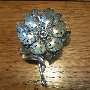 Silver Flower pin